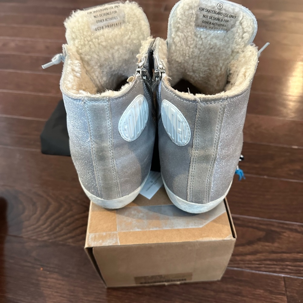 Golden Goose Francy- Great Neutral Hightop! Size 40 - Picture 3 of 11